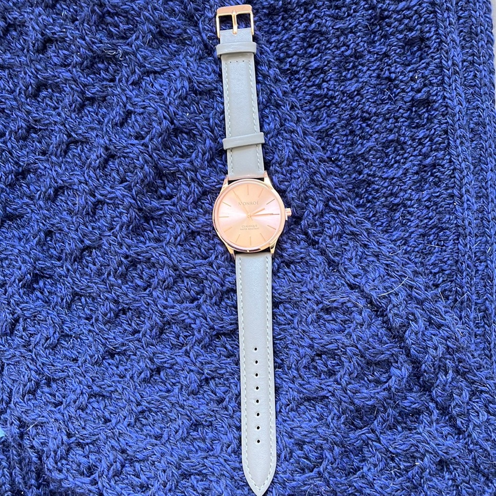 Monroé Classique Solérose Genuine Leather Women’s Watch